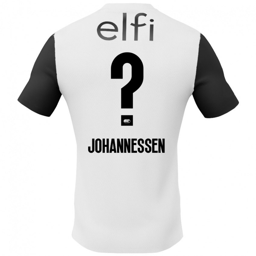 Kinder Tómas Johannessen #0 Weiß Schwarz Auswärtstrikot Trikot 2024/25 T-Shirt