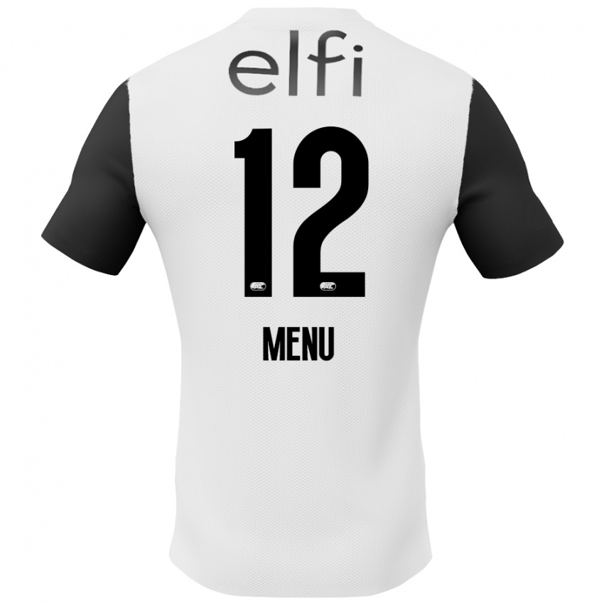 Kinder Mathijs Menu #12 Weiß Schwarz Auswärtstrikot Trikot 2024/25 T-Shirt