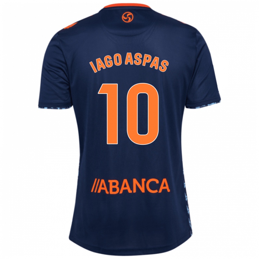 Kinder Iago Aspas #10 Marineblau Auswärtstrikot Trikot 2024/25 T-Shirt