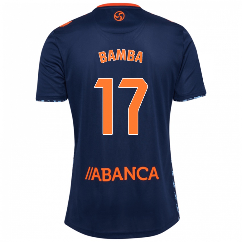 Kinder Jonathan Bamba #17 Marineblau Auswärtstrikot Trikot 2024/25 T-Shirt