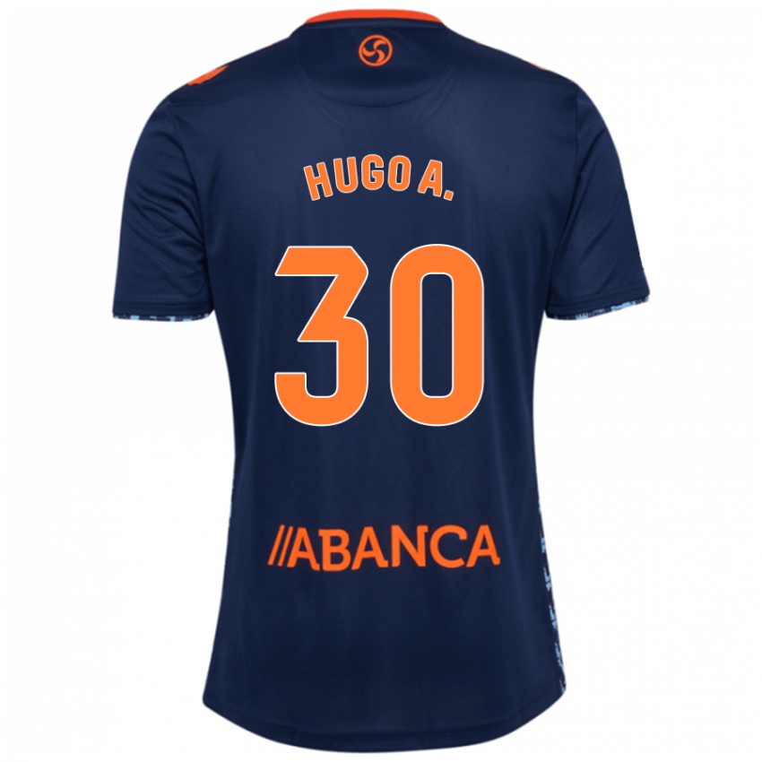 Kinder Hugo Álvarez #30 Marineblau Auswärtstrikot Trikot 2024/25 T-Shirt