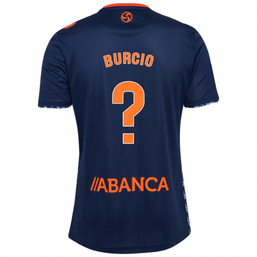 Kinder Hugo Burcio #0 Marineblau Auswärtstrikot Trikot 2024/25 T-Shirt