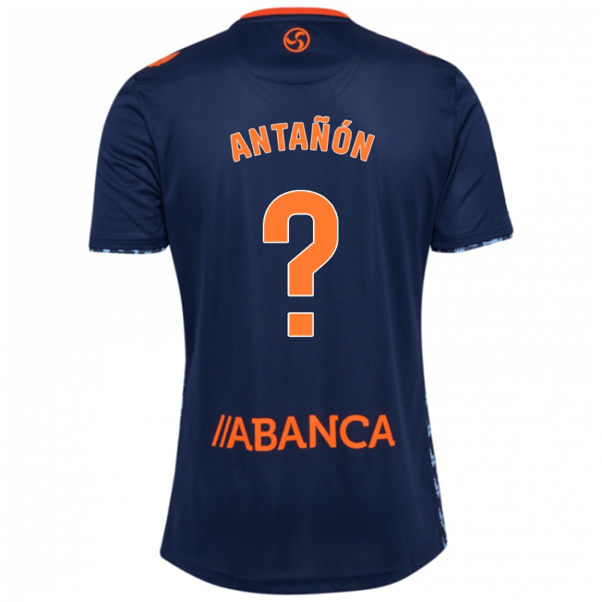 Kinder Andrés Antañón #0 Marineblau Auswärtstrikot Trikot 2024/25 T-Shirt