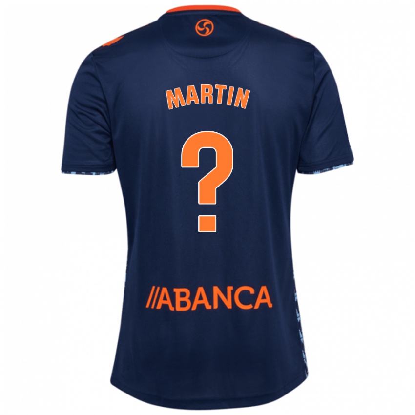 Kinder Pablo Martín #0 Marineblau Auswärtstrikot Trikot 2024/25 T-Shirt