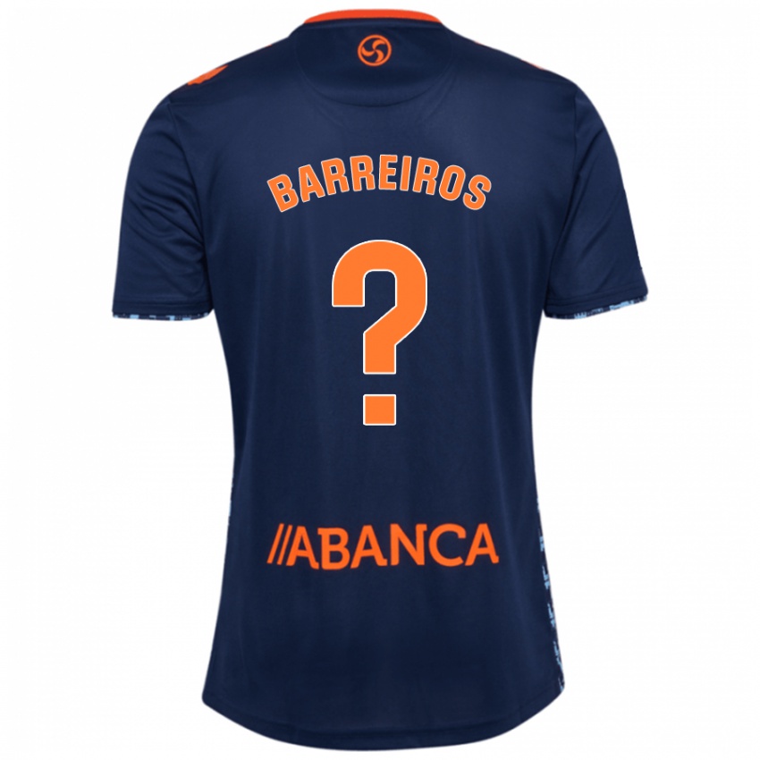 Kinder Iago Barreiros #0 Marineblau Auswärtstrikot Trikot 2024/25 T-Shirt