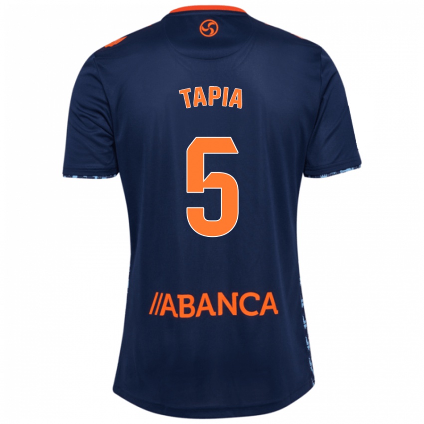 Kinder Renato Tapia #5 Marineblau Auswärtstrikot Trikot 2024/25 T-Shirt