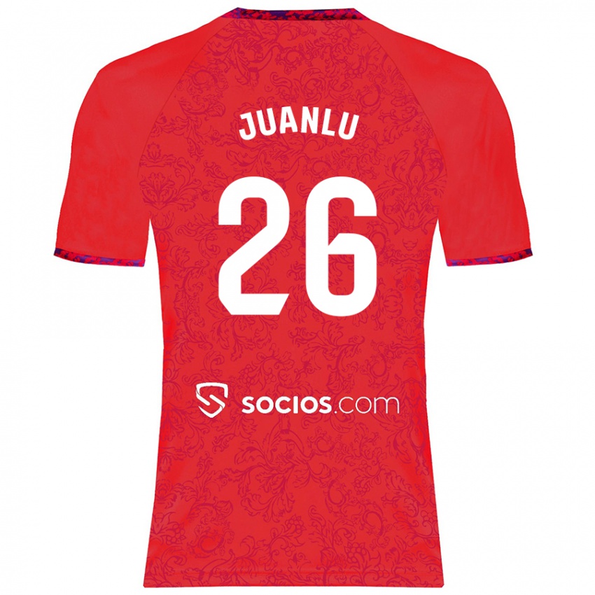 Kinder Juanlu Sánchez #26 Rot Auswärtstrikot Trikot 2024/25 T-Shirt