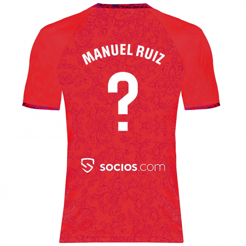 Kinder José Manuel Ruiz #0 Rot Auswärtstrikot Trikot 2024/25 T-Shirt