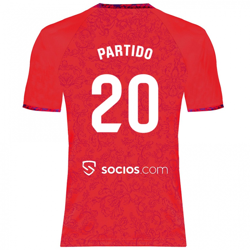 Kinder Paula Partido #20 Rot Auswärtstrikot Trikot 2024/25 T-Shirt