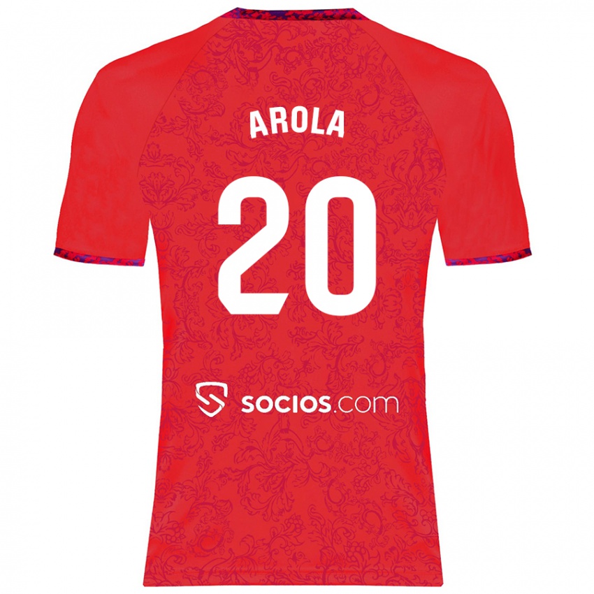 Kinder Arola Aparicio Gili #20 Rot Auswärtstrikot Trikot 2024/25 T-Shirt