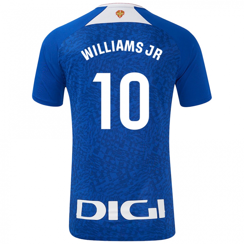 Kinder Nico Williams #10 Königsblau Auswärtstrikot Trikot 2024/25 T-Shirt