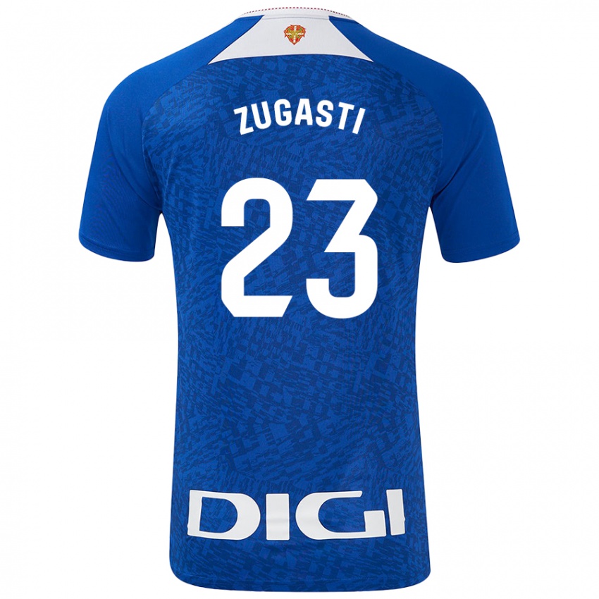 Kinder Patricia Zugasti Oses #23 Königsblau Auswärtstrikot Trikot 2024/25 T-Shirt