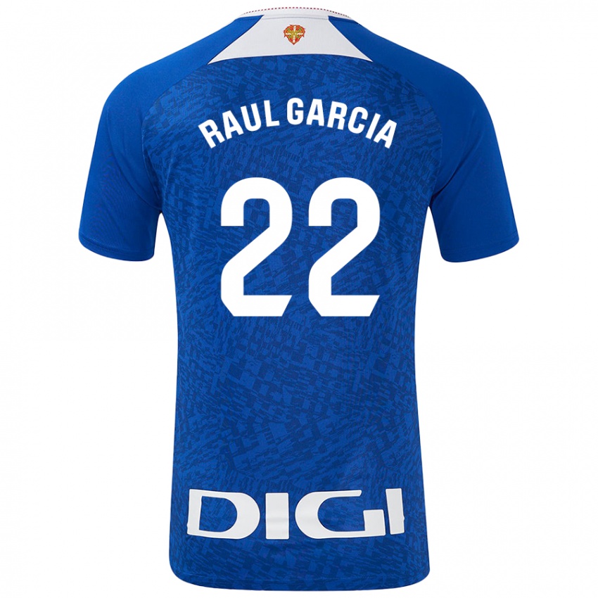 Kinder Raúl García #22 Königsblau Auswärtstrikot Trikot 2024/25 T-Shirt