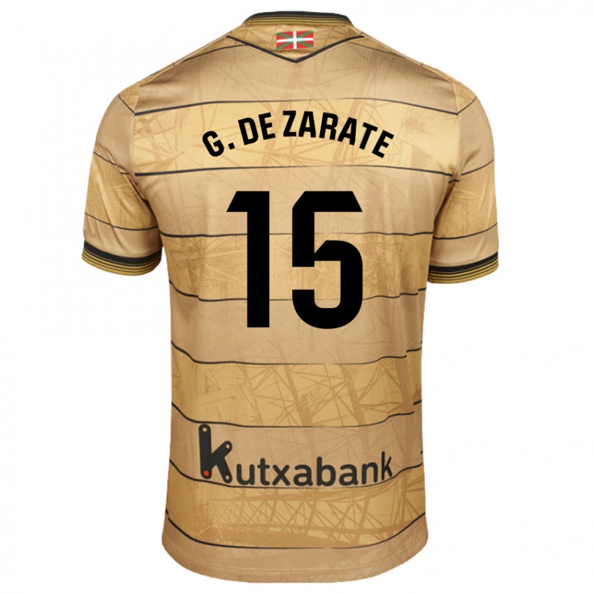 Kinder Urko González De Zarate #15 Braun Auswärtstrikot Trikot 2024/25 T-Shirt