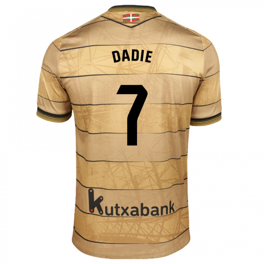 Kinder Alberto Dadie #7 Braun Auswärtstrikot Trikot 2024/25 T-Shirt