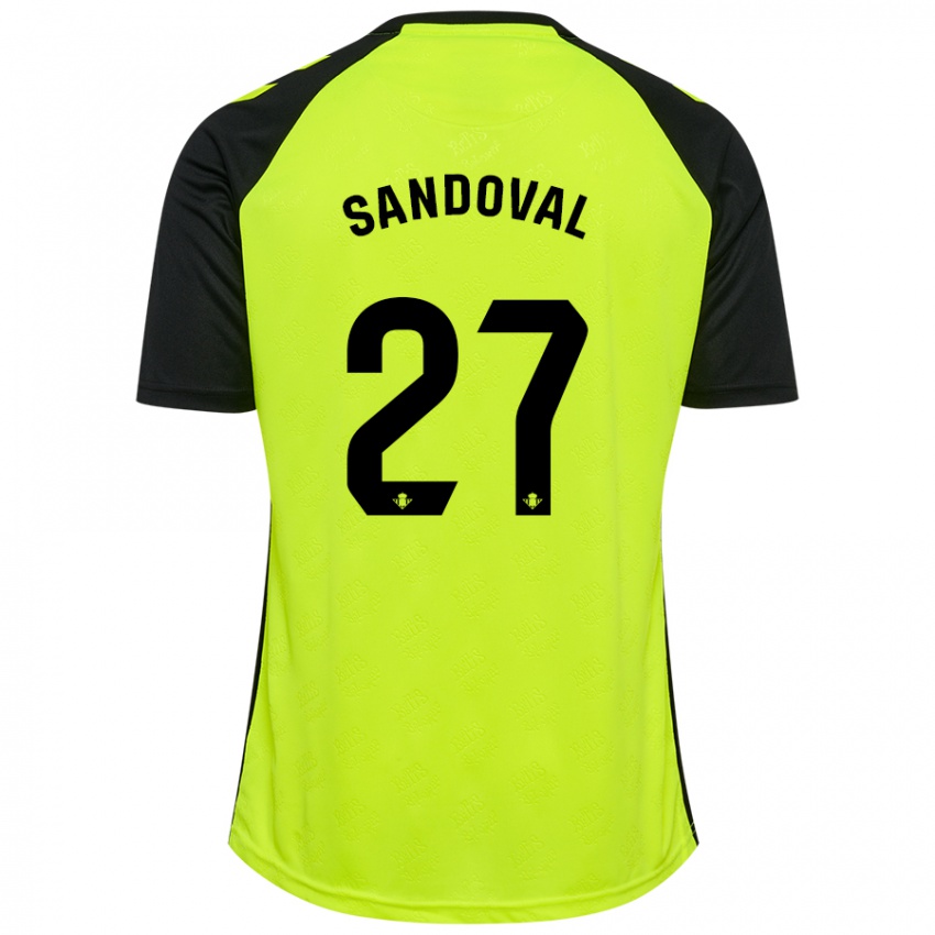 Kinder Keimer Sandoval #27 Fluoreszierendes Gelb Schwarz Auswärtstrikot Trikot 2024/25 T-Shirt