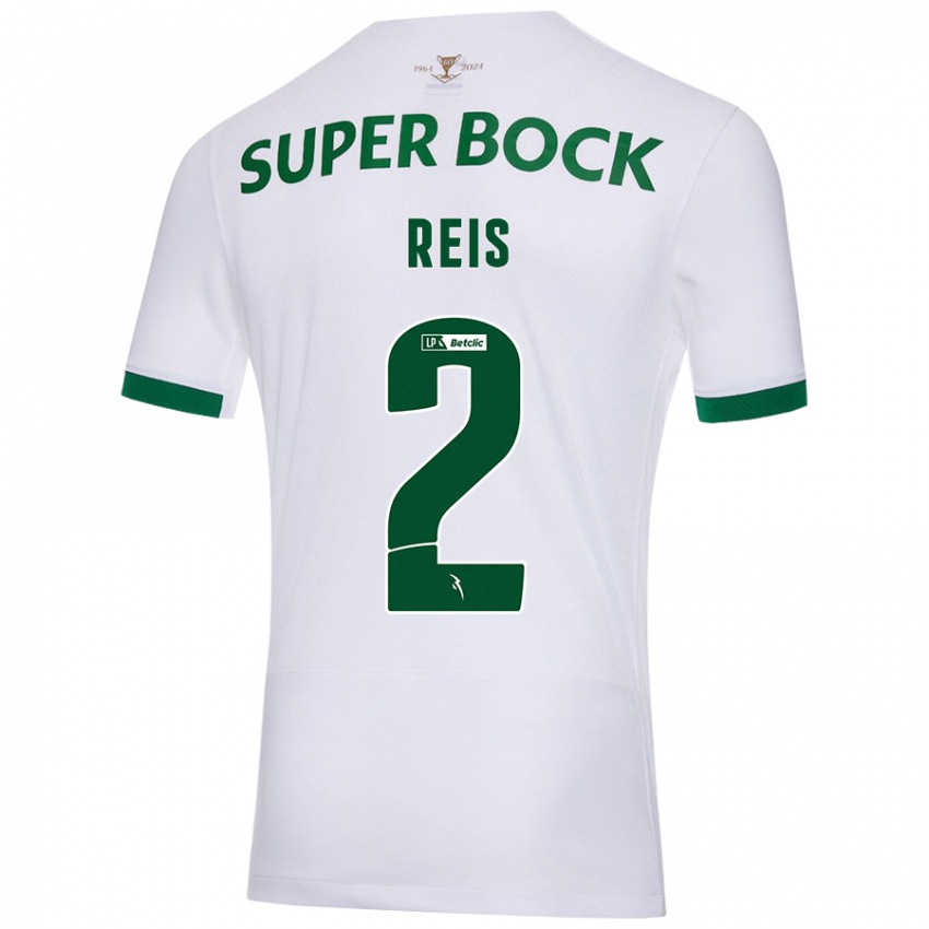 Kinder Matheus Reis #2 Weiß Grün Auswärtstrikot Trikot 2024/25 T-Shirt