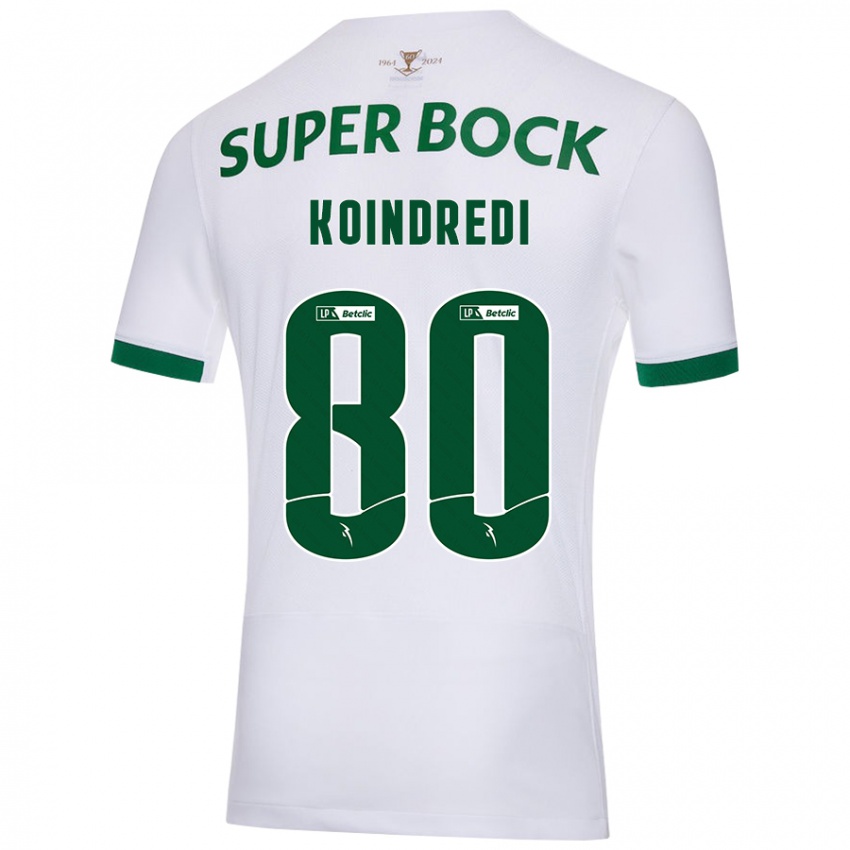 Kinder Koba Koindredi #80 Weiß Grün Auswärtstrikot Trikot 2024/25 T-Shirt