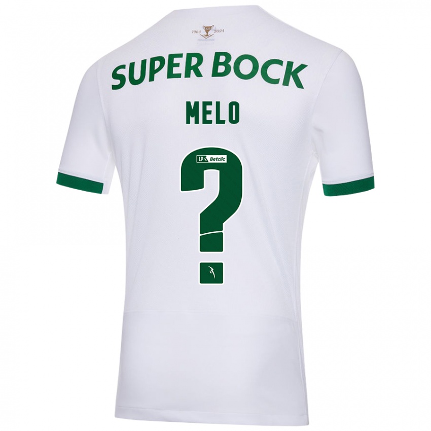 Kinder Rafael Melo #0 Weiß Grün Auswärtstrikot Trikot 2024/25 T-Shirt