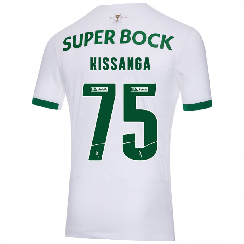 Kinder Manuel Kissanga #75 Weiß Grün Auswärtstrikot Trikot 2024/25 T-Shirt