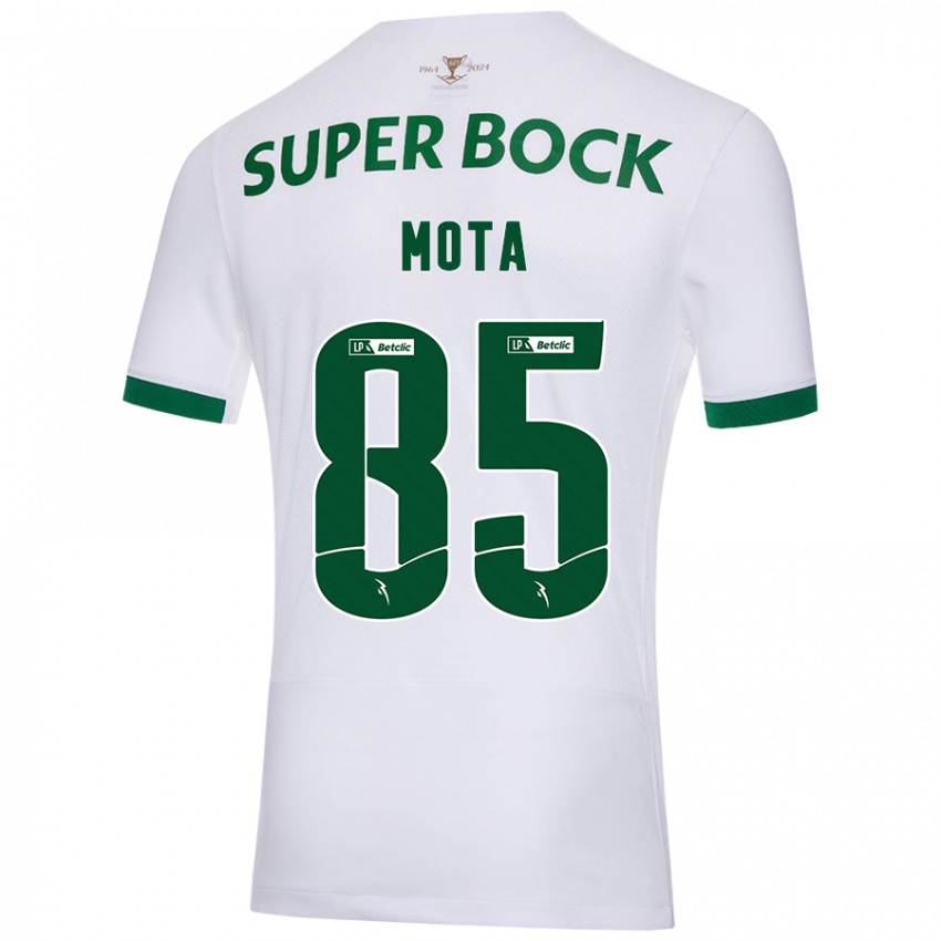 Kinder Rafael Mota #85 Weiß Grün Auswärtstrikot Trikot 2024/25 T-Shirt