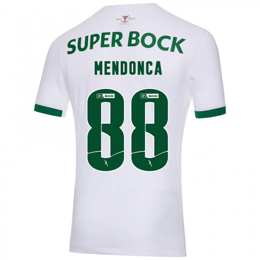 Kinder Manuel Mendonça #88 Weiß Grün Auswärtstrikot Trikot 2024/25 T-Shirt