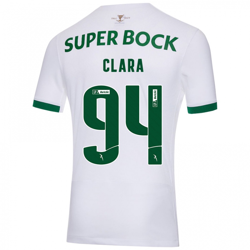 Kinder Diogo Clara #94 Weiß Grün Auswärtstrikot Trikot 2024/25 T-Shirt