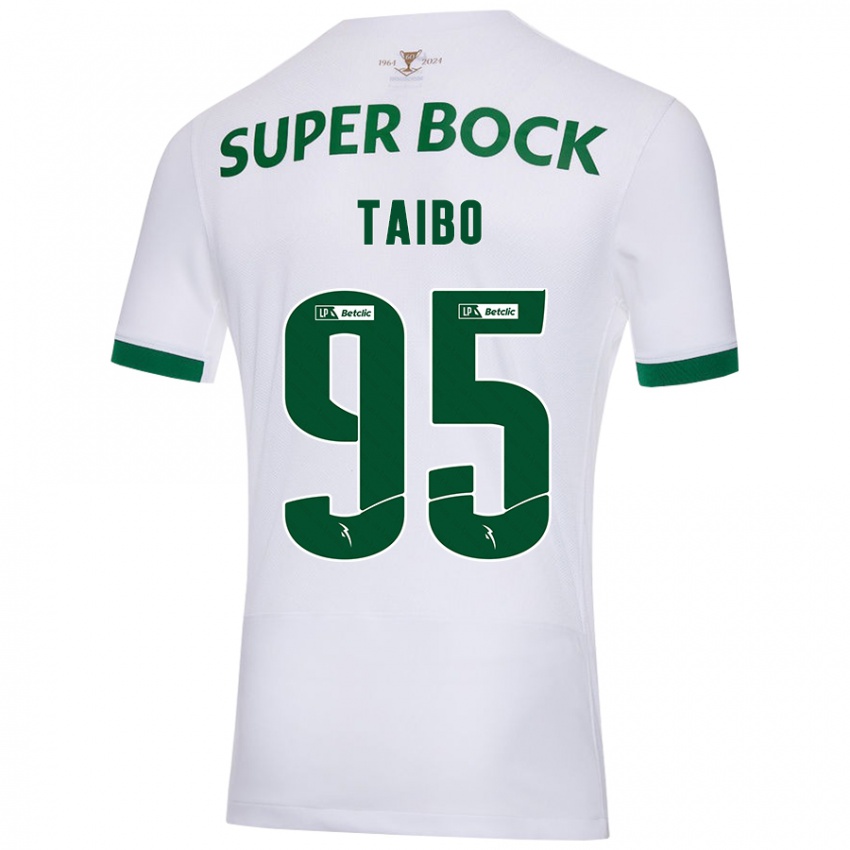 Kinder Lucas Taibo #95 Weiß Grün Auswärtstrikot Trikot 2024/25 T-Shirt