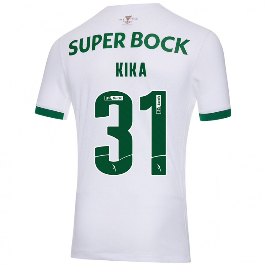 Kinder Kika #31 Weiß Grün Auswärtstrikot Trikot 2024/25 T-Shirt