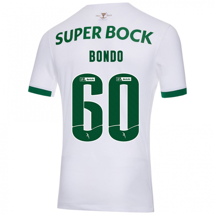 Kinder Pedro Bondo #60 Weiß Grün Auswärtstrikot Trikot 2024/25 T-Shirt