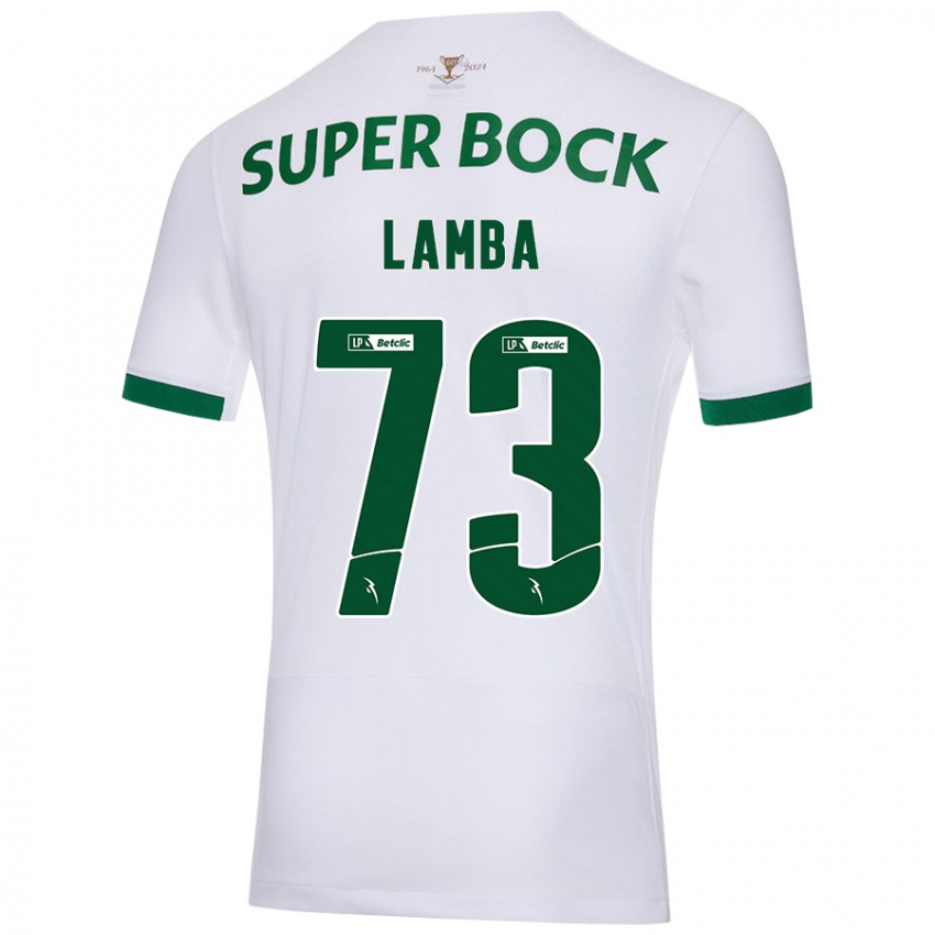 Kinder Chico Lamba #73 Weiß Grün Auswärtstrikot Trikot 2024/25 T-Shirt