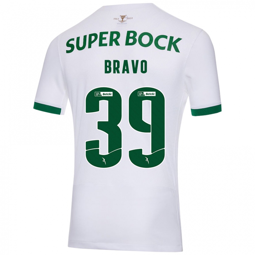 Kinder Bravo #39 Weiß Grün Auswärtstrikot Trikot 2024/25 T-Shirt