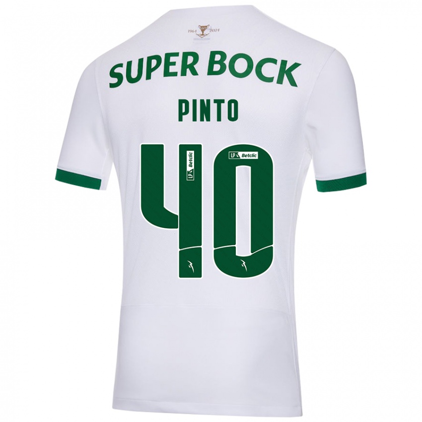 Kinder Rita Pinto De Almeida #40 Weiß Grün Auswärtstrikot Trikot 2024/25 T-Shirt