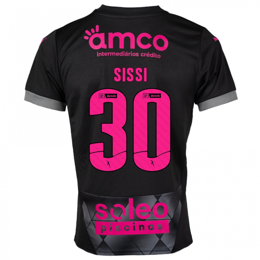 Kinder Sissi #30 Schwarz Rosa Auswärtstrikot Trikot 2024/25 T-Shirt