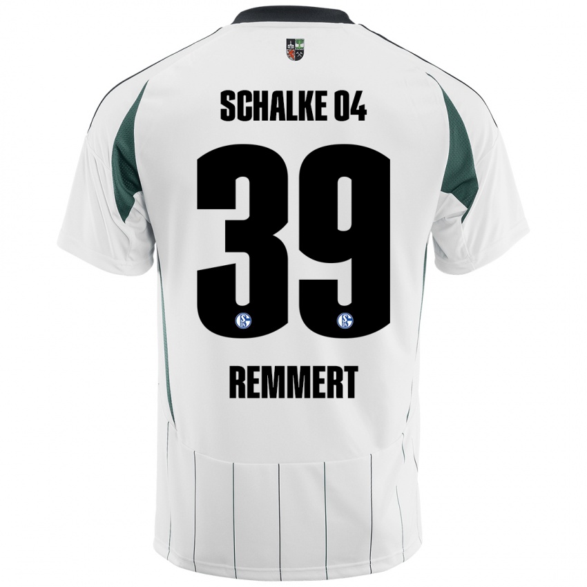 Kinder Peter Remmert #39 Weiß Grün Auswärtstrikot Trikot 2024/25 T-Shirt