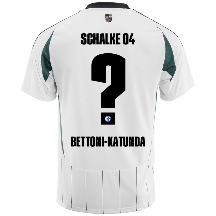 Kinder Claudio Bettoni-Katunda #0 Weiß Grün Auswärtstrikot Trikot 2024/25 T-Shirt