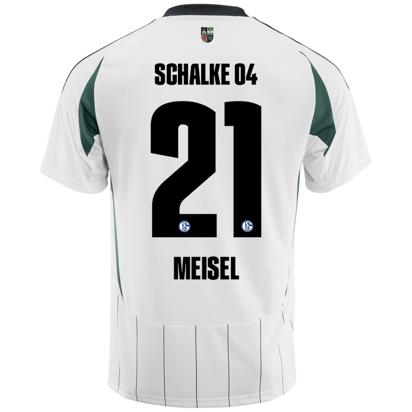 Kinder Kelsey Meisel #21 Weiß Grün Auswärtstrikot Trikot 2024/25 T-Shirt