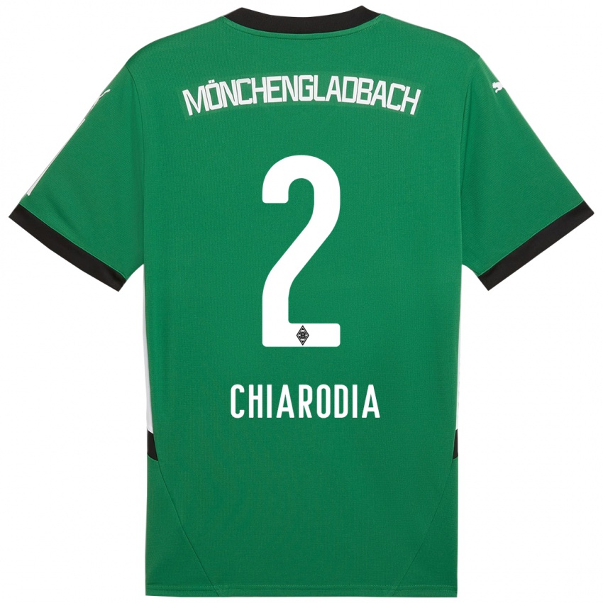 Kinder Fabio Chiarodia #2 Grün Weiß Auswärtstrikot Trikot 2024/25 T-Shirt