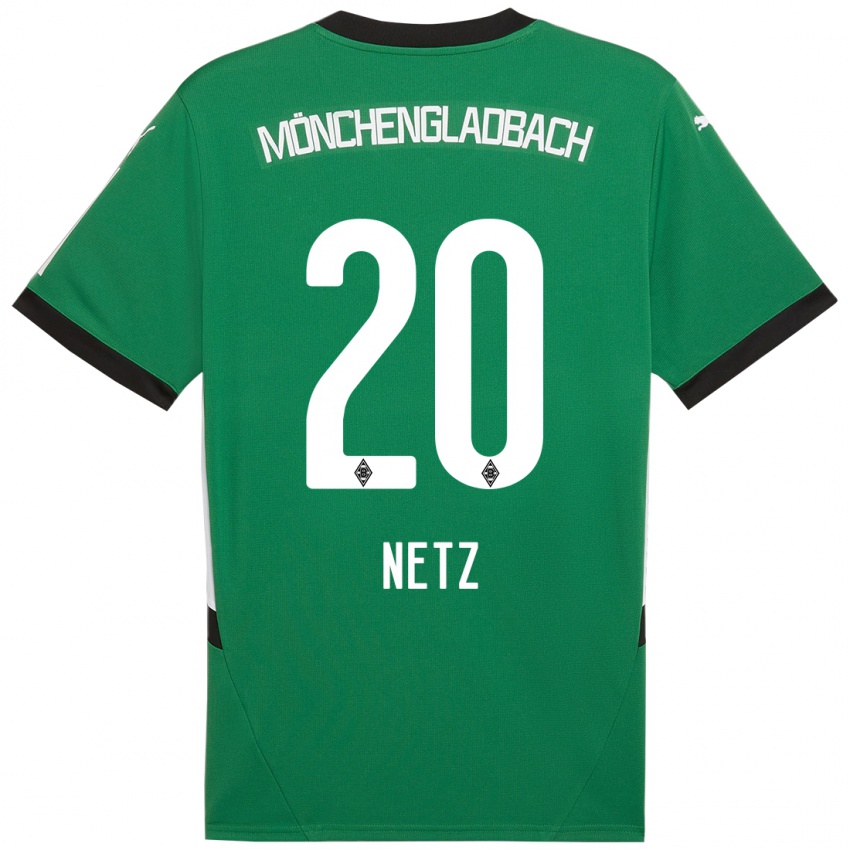 Kinder Luca Netz #20 Grün Weiß Auswärtstrikot Trikot 2024/25 T-Shirt