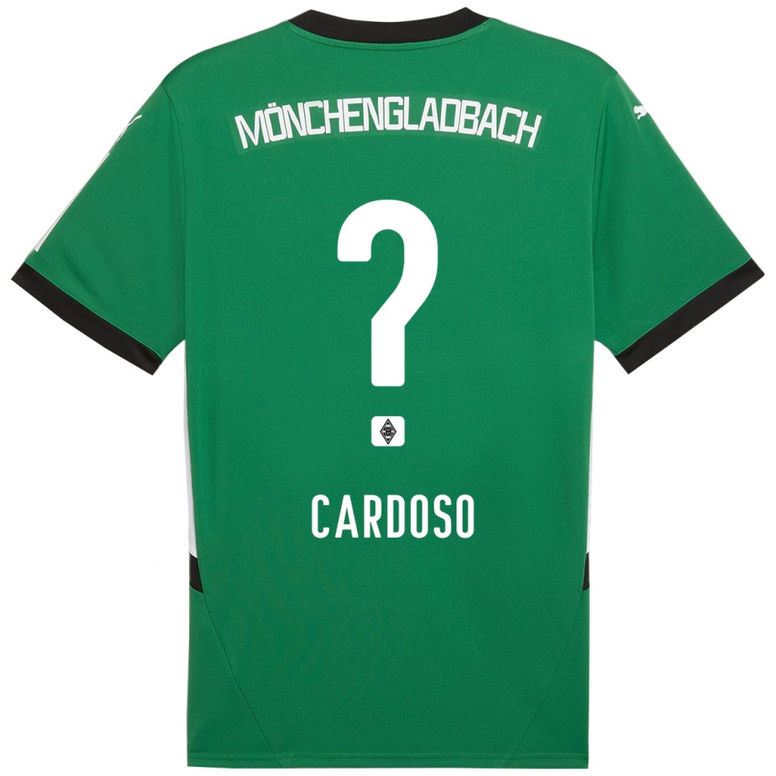 Kinder Tiago Pereira Cardoso #0 Grün Weiß Auswärtstrikot Trikot 2024/25 T-Shirt