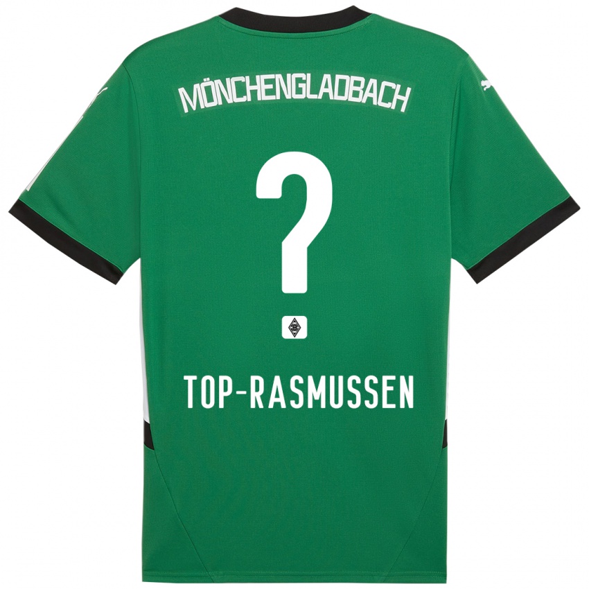 Kinder Tristan Top-Rasmussen #0 Grün Weiß Auswärtstrikot Trikot 2024/25 T-Shirt