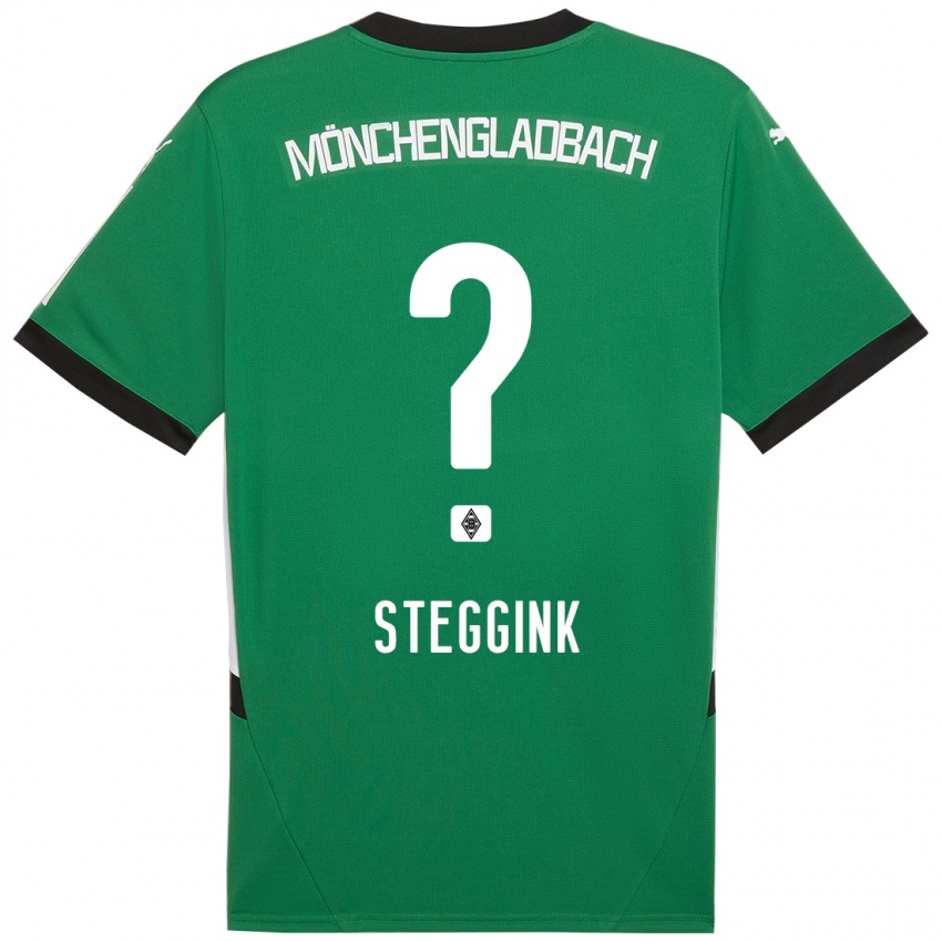 Kinder Lennart Steggink #0 Grün Weiß Auswärtstrikot Trikot 2024/25 T-Shirt