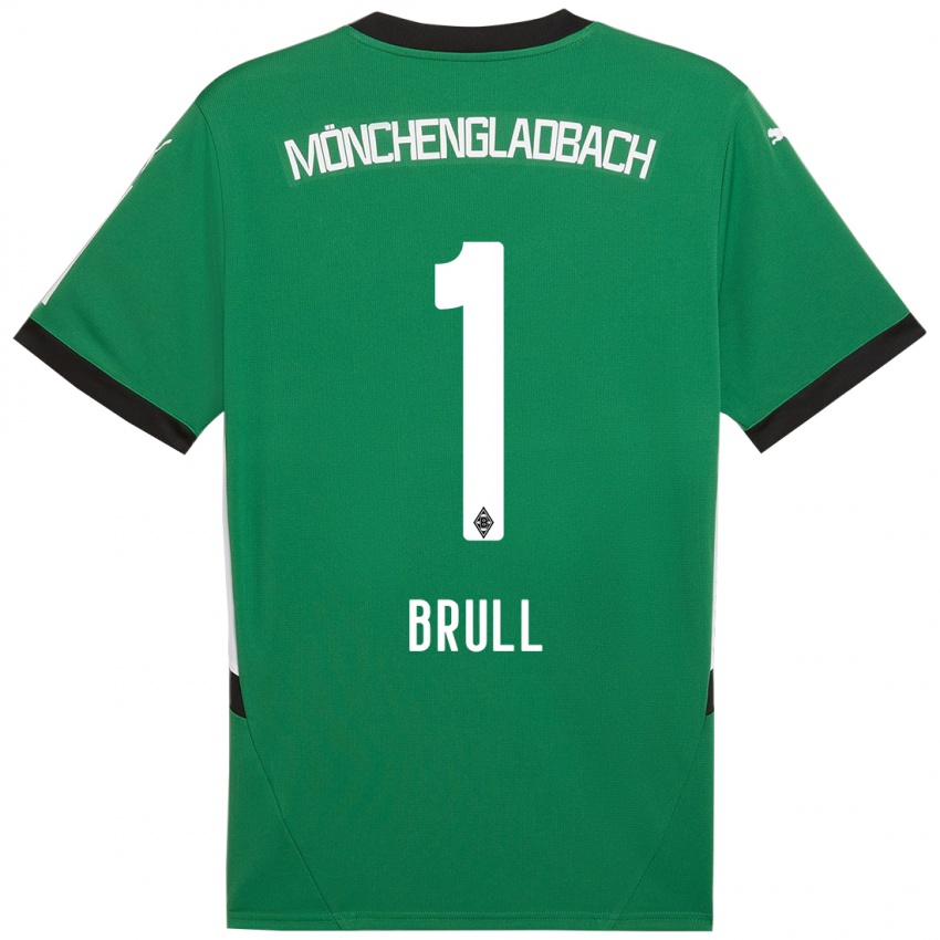 Kinder Maximilian Brüll #1 Grün Weiß Auswärtstrikot Trikot 2024/25 T-Shirt