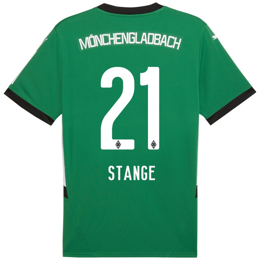 Kinder Veit Stange #21 Grün Weiß Auswärtstrikot Trikot 2024/25 T-Shirt