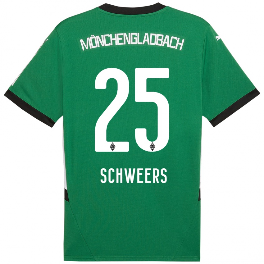 Kinder Lion Schweers #25 Grün Weiß Auswärtstrikot Trikot 2024/25 T-Shirt