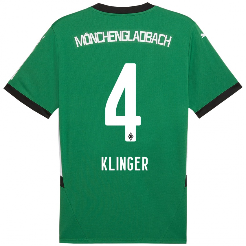 Kinder Nina Klinger #4 Grün Weiß Auswärtstrikot Trikot 2024/25 T-Shirt