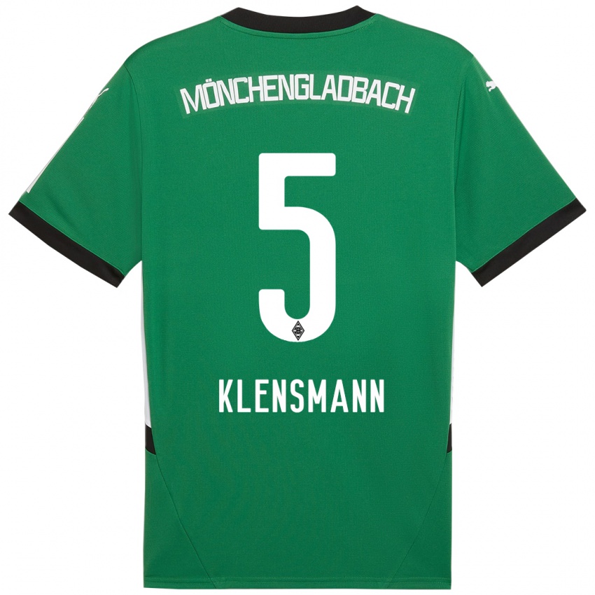 Kinder Paula Klensmann #5 Grün Weiß Auswärtstrikot Trikot 2024/25 T-Shirt