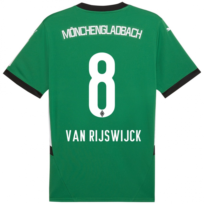 Kinder Britt Van Rijswijck #8 Grün Weiß Auswärtstrikot Trikot 2024/25 T-Shirt