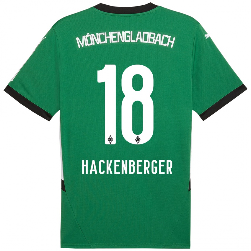 Kinder Jessica Hackenberger #18 Grün Weiß Auswärtstrikot Trikot 2024/25 T-Shirt