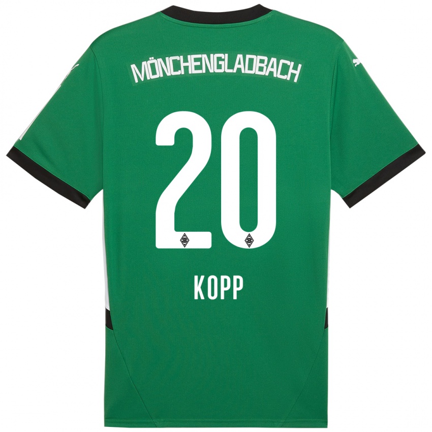 Kinder Leonie Köpp #20 Grün Weiß Auswärtstrikot Trikot 2024/25 T-Shirt